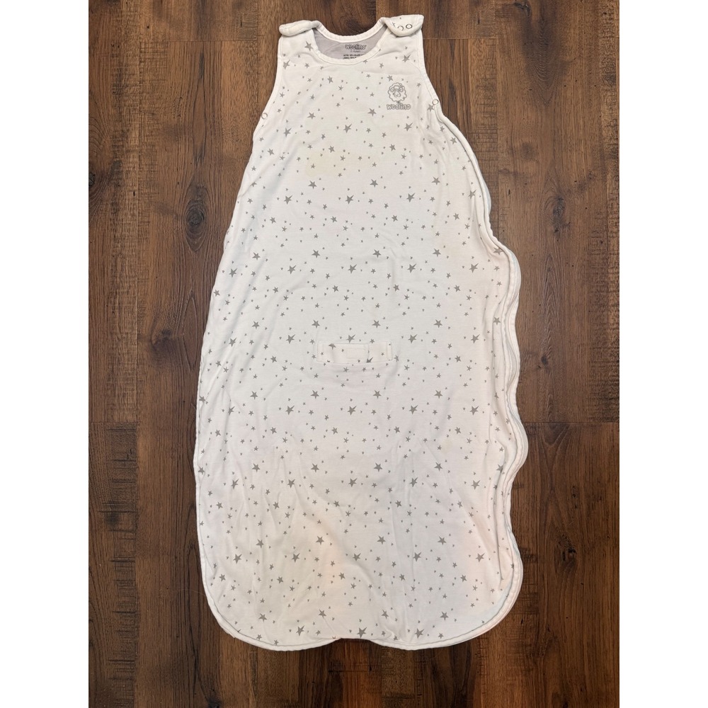 Woolino 4 Season Merino Wool Baby Sleep Bag Star Print 2-4 Years White Gray